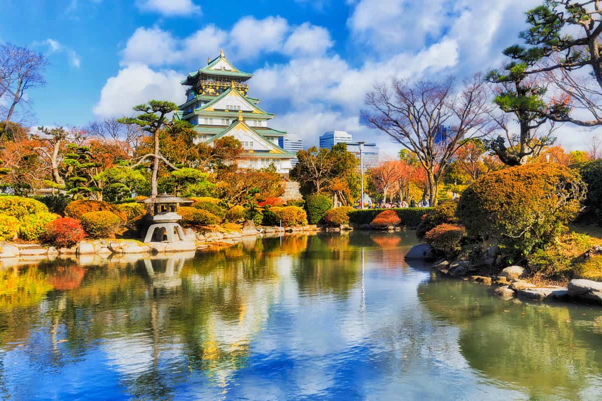 Osaka Castle, a Kansai filming location with crew and equipment coordinated through the Osaka Film Council